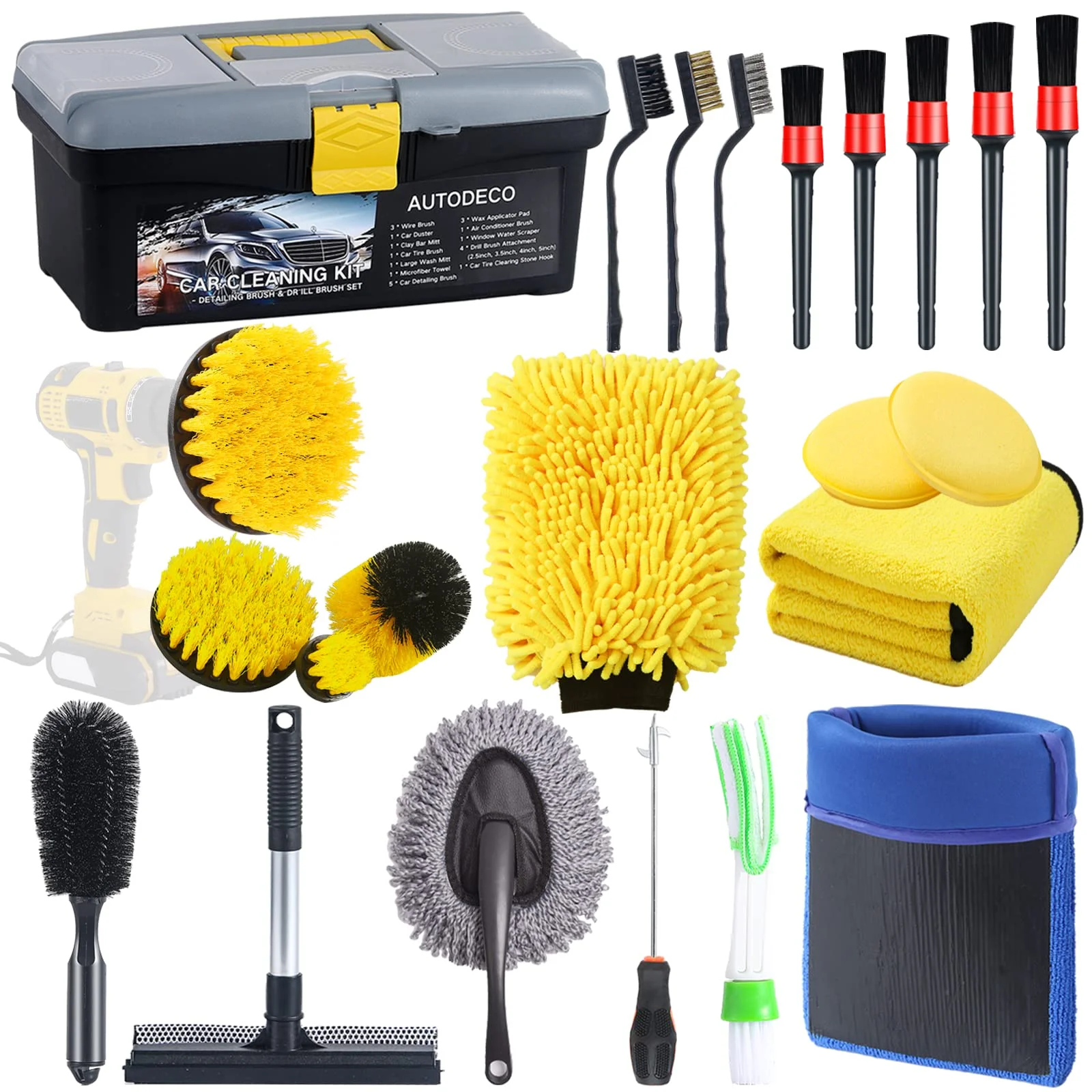 Auto Cleaning Brush Kit 15pcs/set Exterior Interior Car Detail Kit Wash  Supplies For Cleaning Automobile Interior Exterior And - AliExpress
