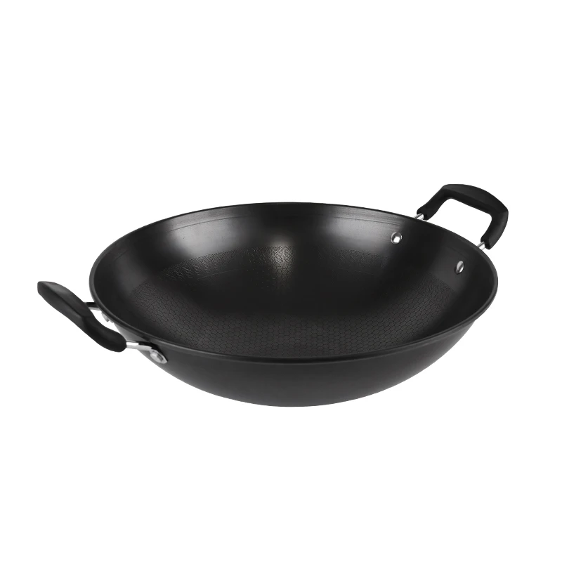 idrop [ RM109 COMBO ] 45CM Honeycomb Cooking Wok + 30CM Frying Pan + G