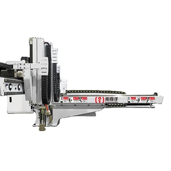 Five axis unilateral double arm three section robot 100 to 250T injection moulding machine