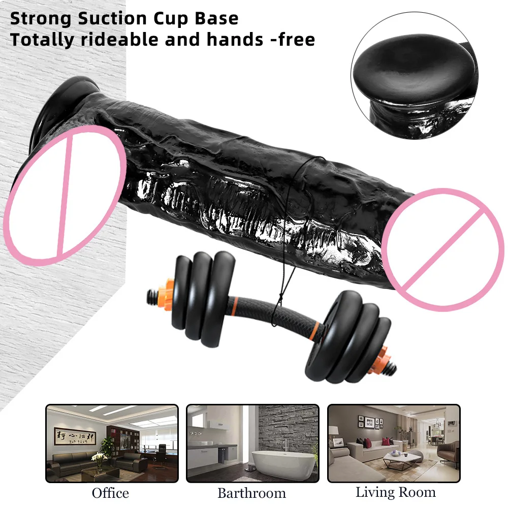 Delove Realistic Jelly Dildo for Women - Huge Waterproof Sex Toy for ...