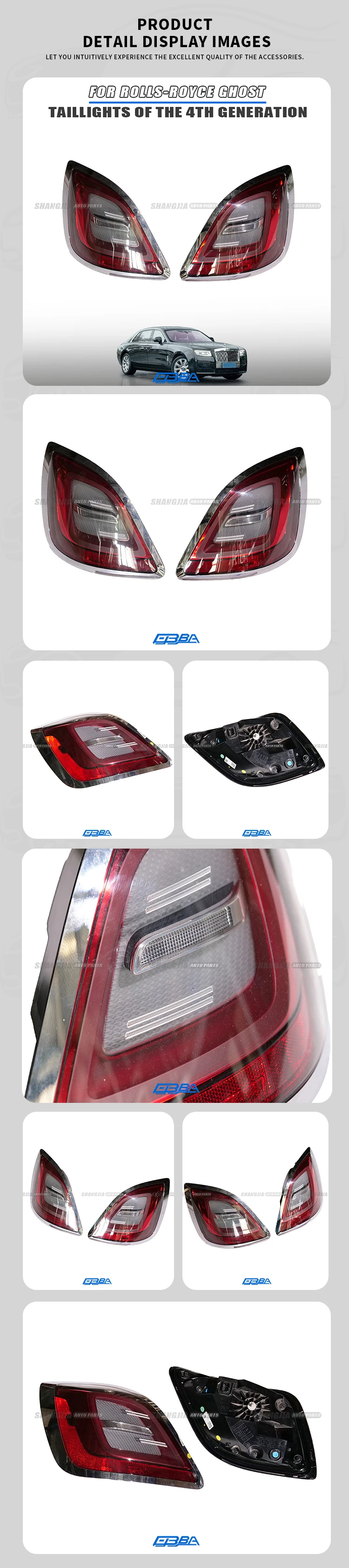 LED Taillights For Rolls Royce Ghost Series IV 63217486193 63217486194 Plastic Car LED Lights Source High Quality Led Light Lamp factory