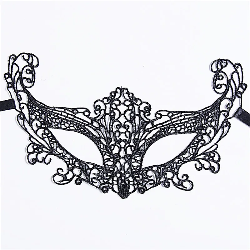 1pcs Women Sexy Black Lace Eye Mask Masquerade Party Ball Prom Halloween Venetian Costumes Party 