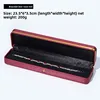 Caja de cadena larga rojo vino[23,5*6*3,5 cm]