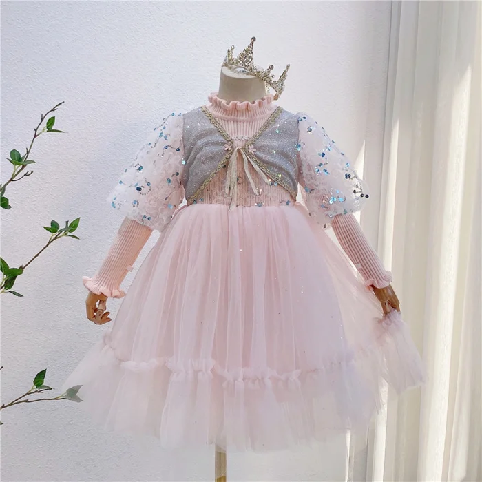 Winter Baby Girls Winter Woolen Dress 
