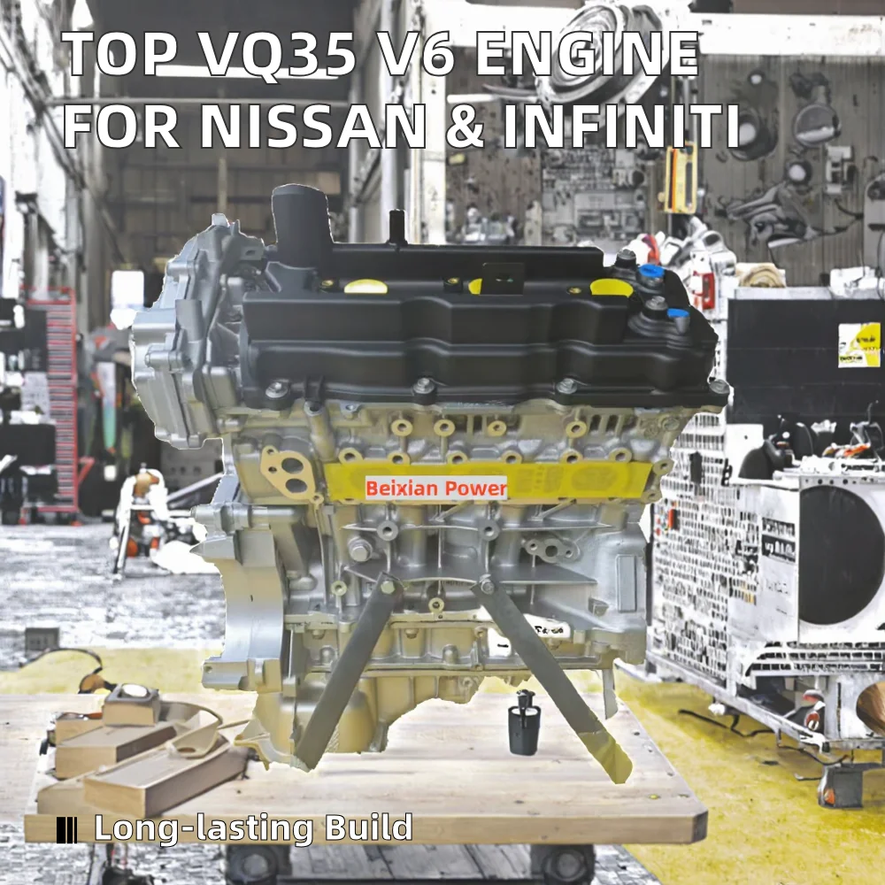 high quality remanufactured 35l vq35de v6 petrol engine assembly for beixian brand nissan maxima 1981 2019 285kw 335nm 1 year warranty -1