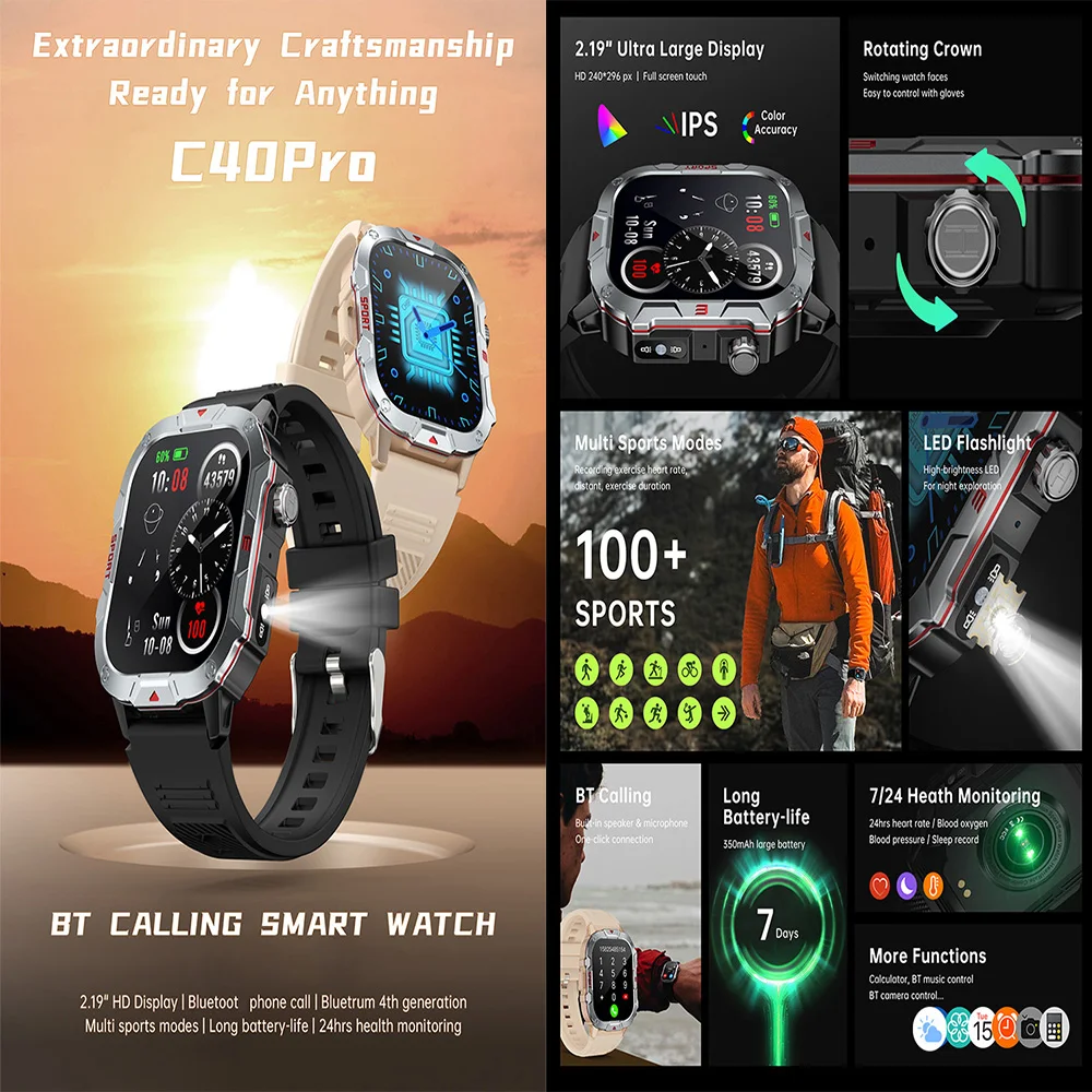 Touch Screen Smartwatch Mobile Phone Talking Sports Wrist Smart Watch  Mobile Phone Connect BT Calling Smart Watch
