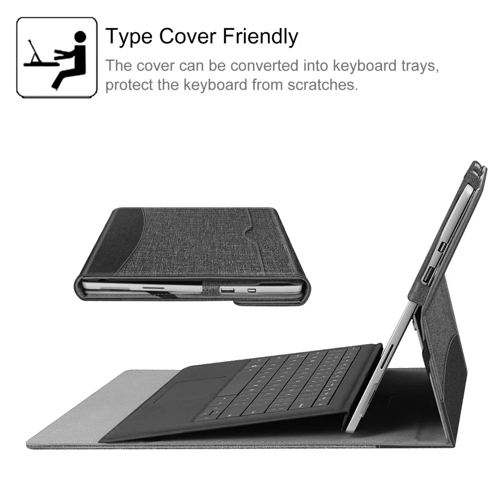 3 123 inch with pocket compatible with type cover keyboard laudtec-4