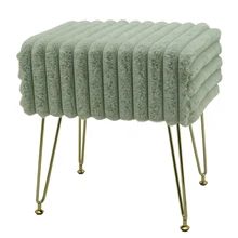 High Quality Storage Sets Ottoman With Gold Legs Footrest Pouf for Bedroom Living Room