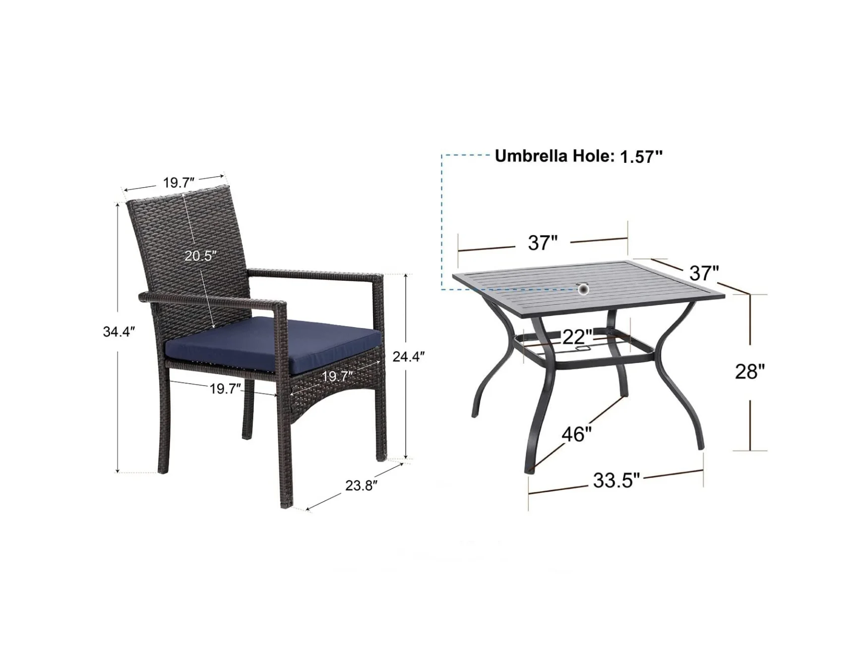 Factory Best Selling Outdoor Furniture Leisure Outdoor Rattan Wicker