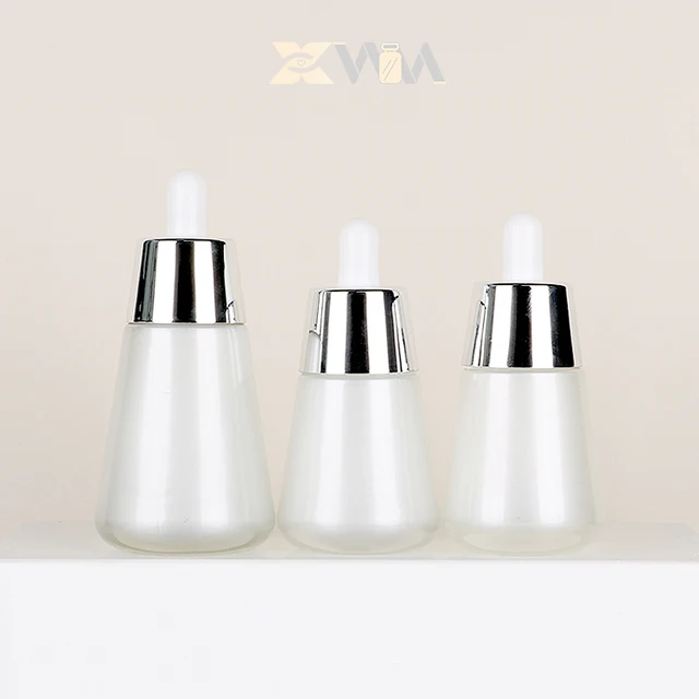 Cone-Velvet 50ml Custom Color Frosted Glass Bottle + Screen Printing for Cedarwood Perfume Oil