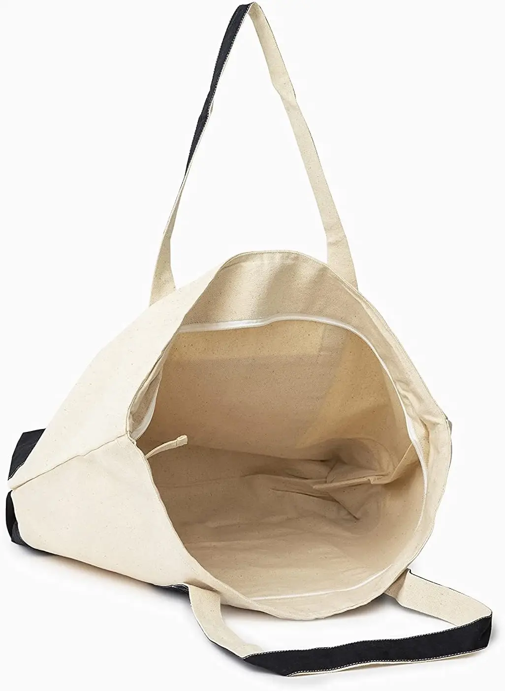 Customized Ladies Single Shoulder Canvas Tote Bag Fashionable Cotton Canvas with Plain Print Logo Reusable for Gift Shipping details