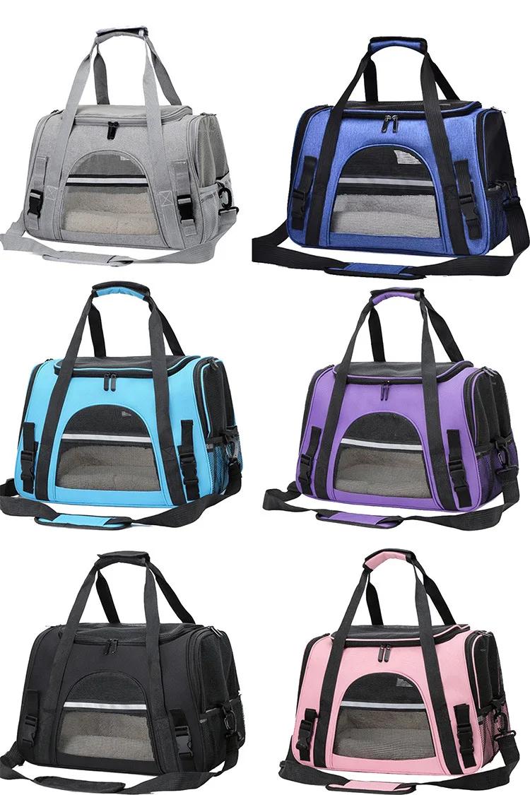 product high quality portable pet carrier cat dog carrier pet bag with soft mat for small animals waterproof-54