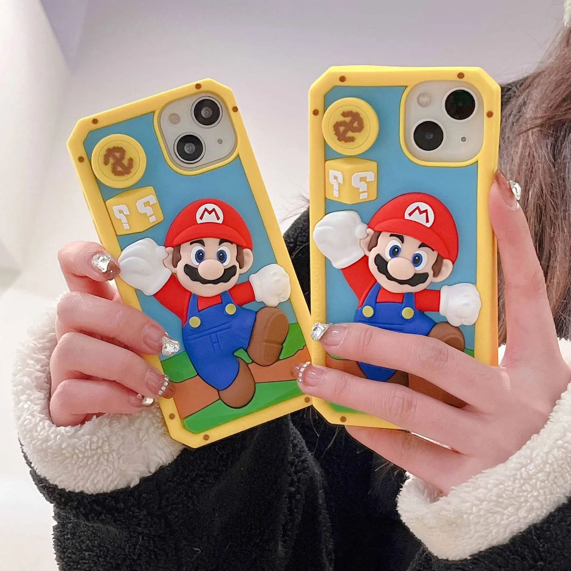 Classic Cartoon 3D Mario Phone Case Silicone for Iphone 11 12 13 14 Promax Phone Protection Cute Girl Phone Cover Accessories Classic Cartoon 3D Mario Phone Case Silicone for Iphone 11 12 13 14 Promax Phone Protection Cute Girl Phone Cover Accessories
