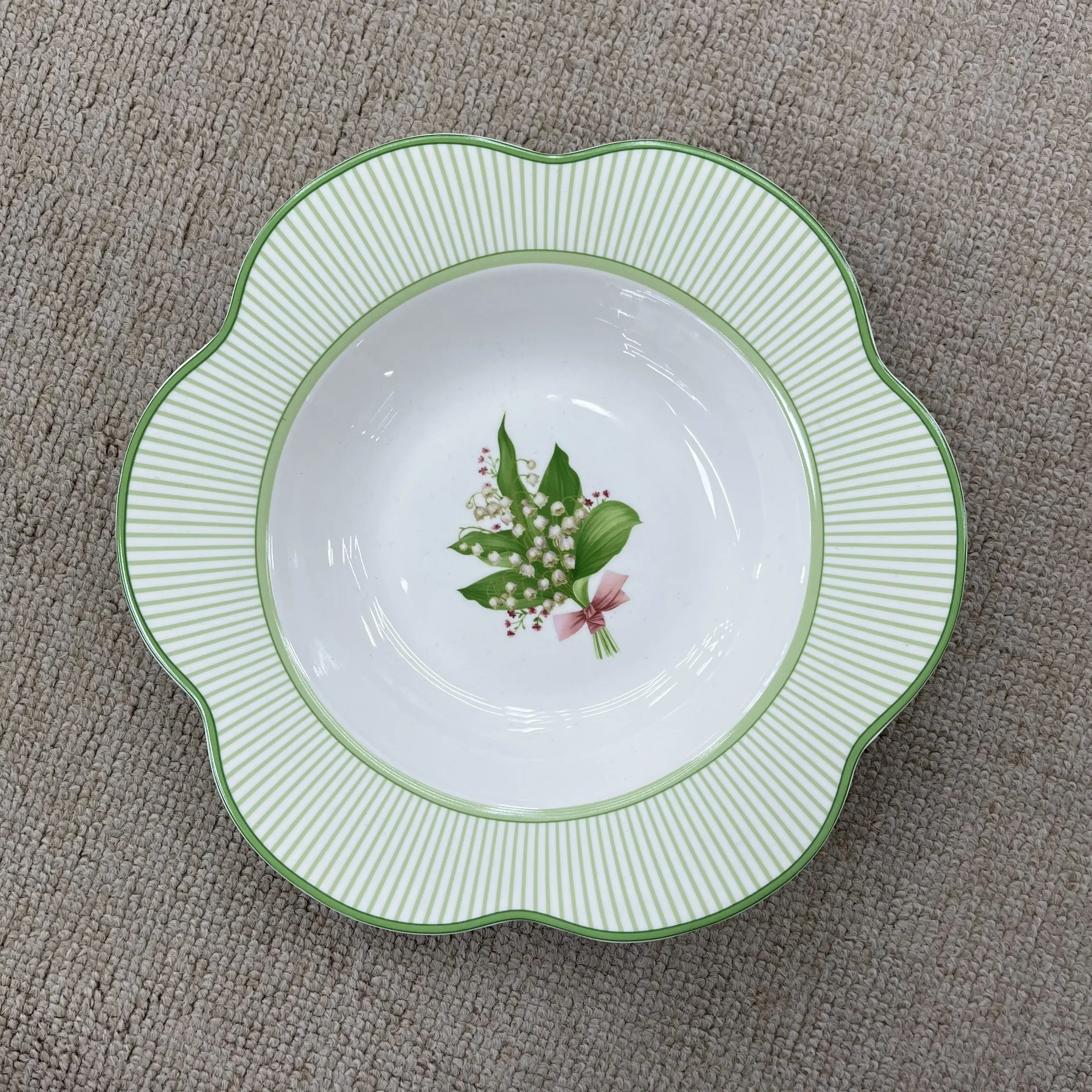 product 220ml lily of the valley fresh spring floral tableware for afternoon tea  quiet reading breaks porcelain coffee cup  saucer-10