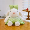 Princess rabbit-butterfly knot green skirt crown