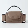 Brown(Technology leather paper extraction hanging bag)