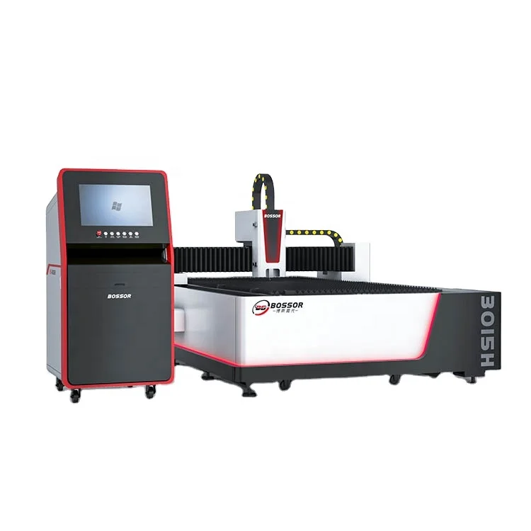 CNC BS-G3015B  Fiber laser metal sheet cutting machine Raycus laser power 1500w