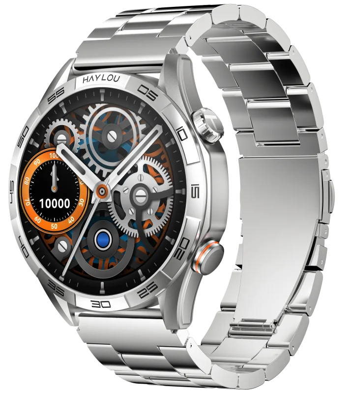 HAYLOU Solar 5 Smart Watch 1.58\" AMOLED Display 60Hz High Refresh Rate Bluetooth Calling IP68 Waterproof Touch Screen IOS
