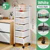 5 Tier white square basket