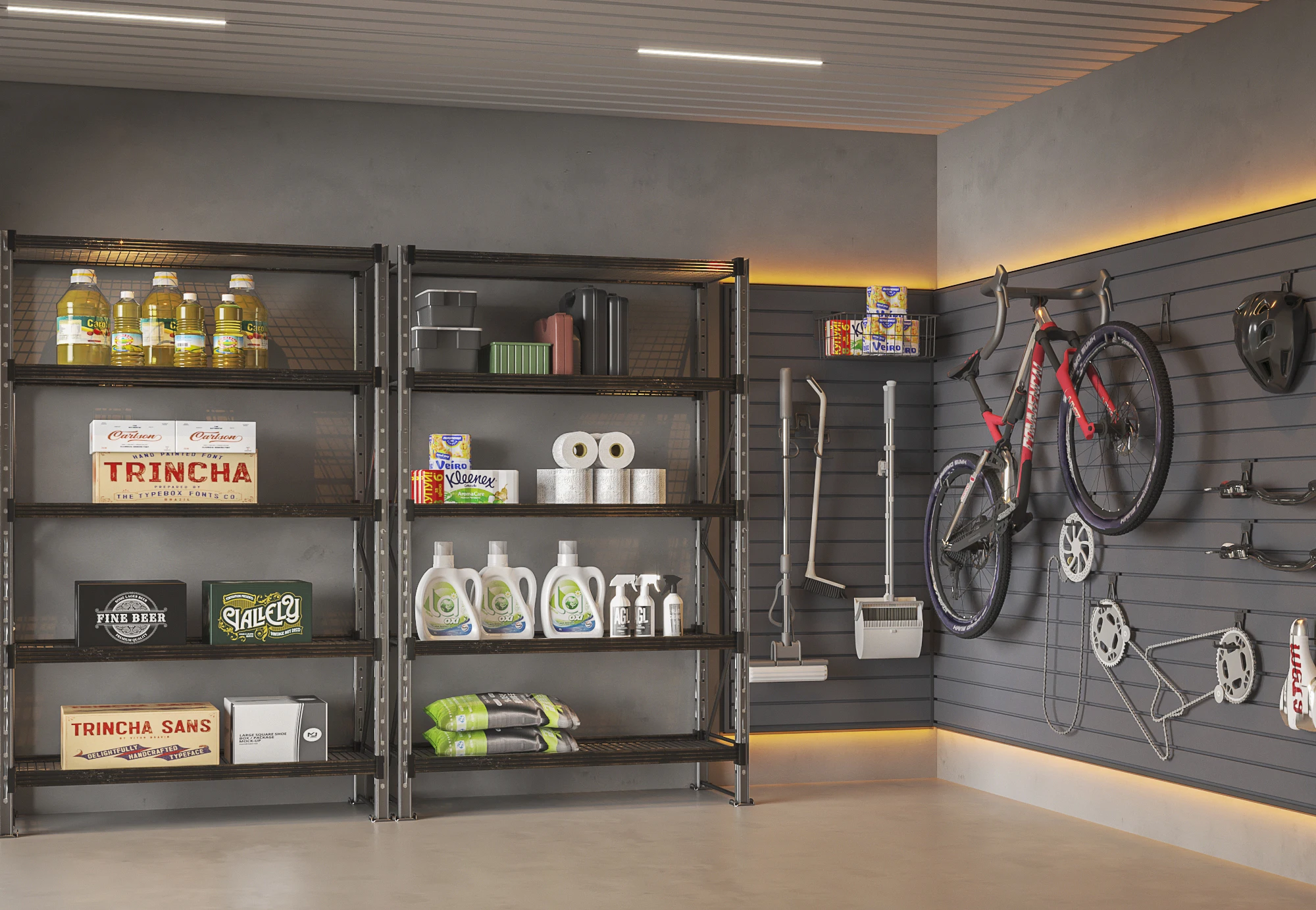 YOUPON YB-GS001 Modern WPC Panel Multi-Tier Wall-Mounted Shelves-Durable Large Capacity Easy Clean Home Office Storage Organizer manufacture