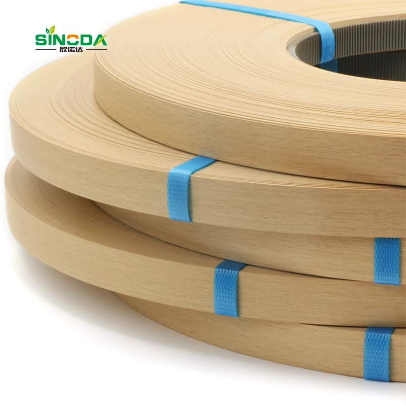 Pvc Edge Banding for Furniture With Melamine Edge Protection Strip Flexible Melamine Trim for Edging