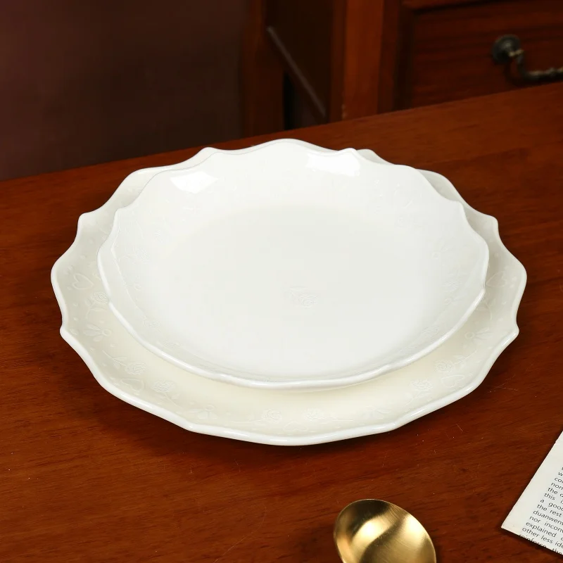 product wholesale ceramic flower prints cup and saucer set elegant tea pot set restaurant personalized decal tableware set355-6