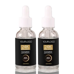 Korean Facial Serum 24K Gold Collagen Organic Vegan Aloe Vera Hyaluronic Acid & Moisturizing Hydration Soothing Anti Wrinkle