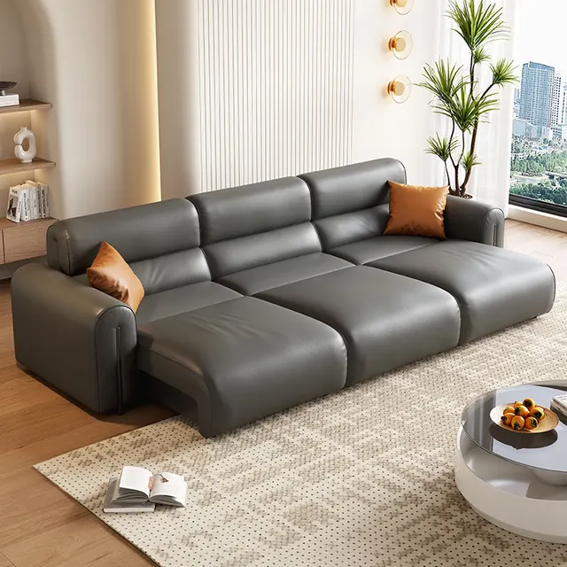 Intelligent electric sofa bed multi-functional living room automatic remote control sofa