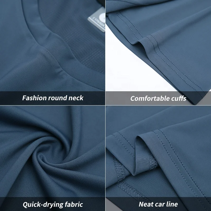 Breathable Quick Dry O-Neck Short Sleeve Men's T-Shirt OEM