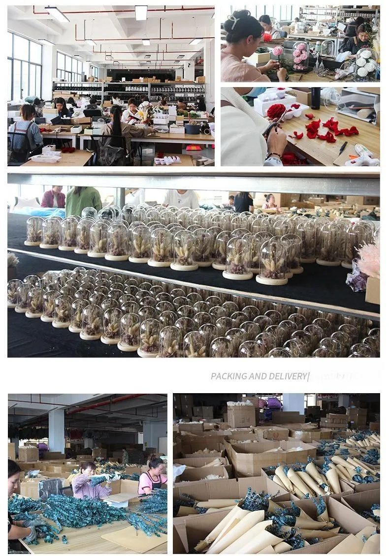E324 Wholesale Price Dried Flowers Bouquet Dry Flower Valentine Decoration Dried Flower Bouquet