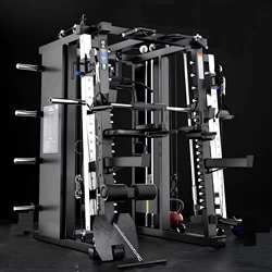 卸売多機能スミスマシン（150kgウェイトスタック付き）フィットネス