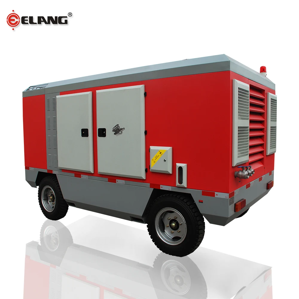 17 бар 650 Cfm электрический портативный винтовой воздушный компрессор с дизельным приводом