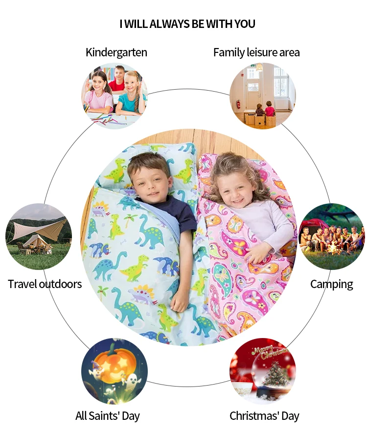 Aoka Home New Design Daycare Toddler Nap Mat Sleeping Bag With