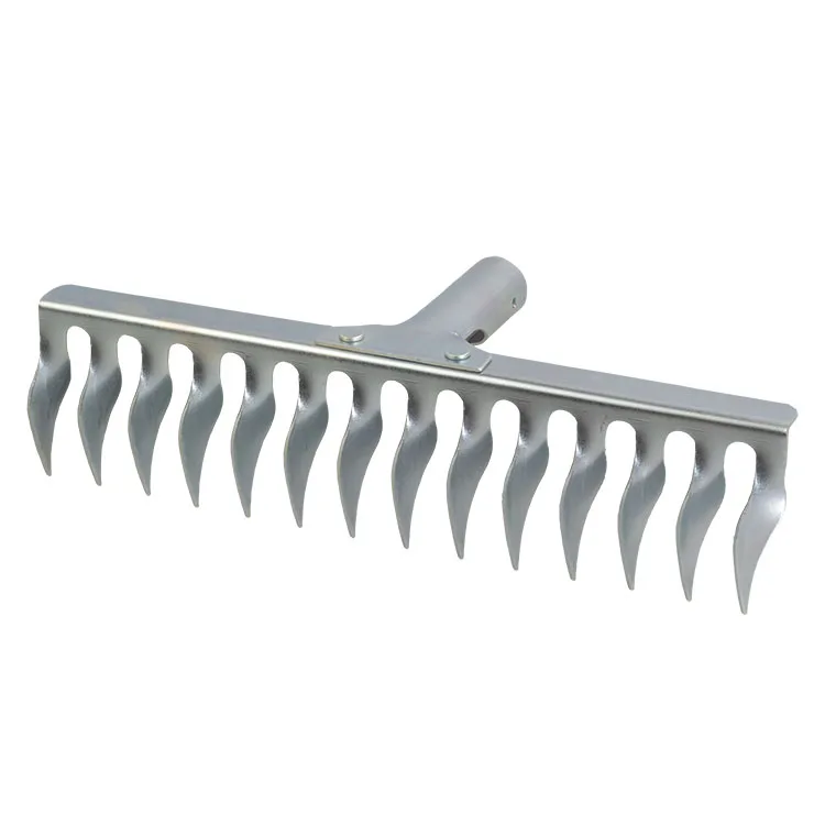 14 T Garden Steel Twisted-tooth Steel Rake Head For Agriculture Leaf ...