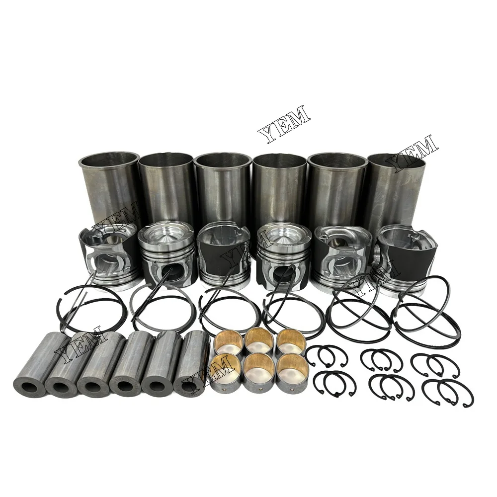 Cylinder Liner Kit Fit for Doosan Develon DL06 Engine 4
