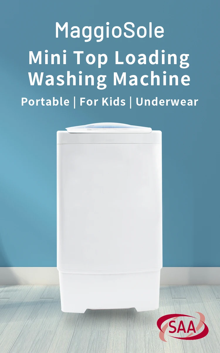 Mini Portable Top Loading Washing Machine Automatic Laundry Washing Machine 2.6kg