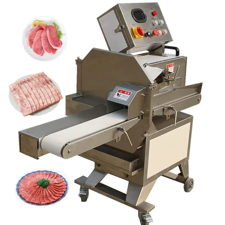 Cheese Slice Machine Deli Salami Slicer Industrial Biltong Slicer Automatic Bacon Meat Slicer Machine