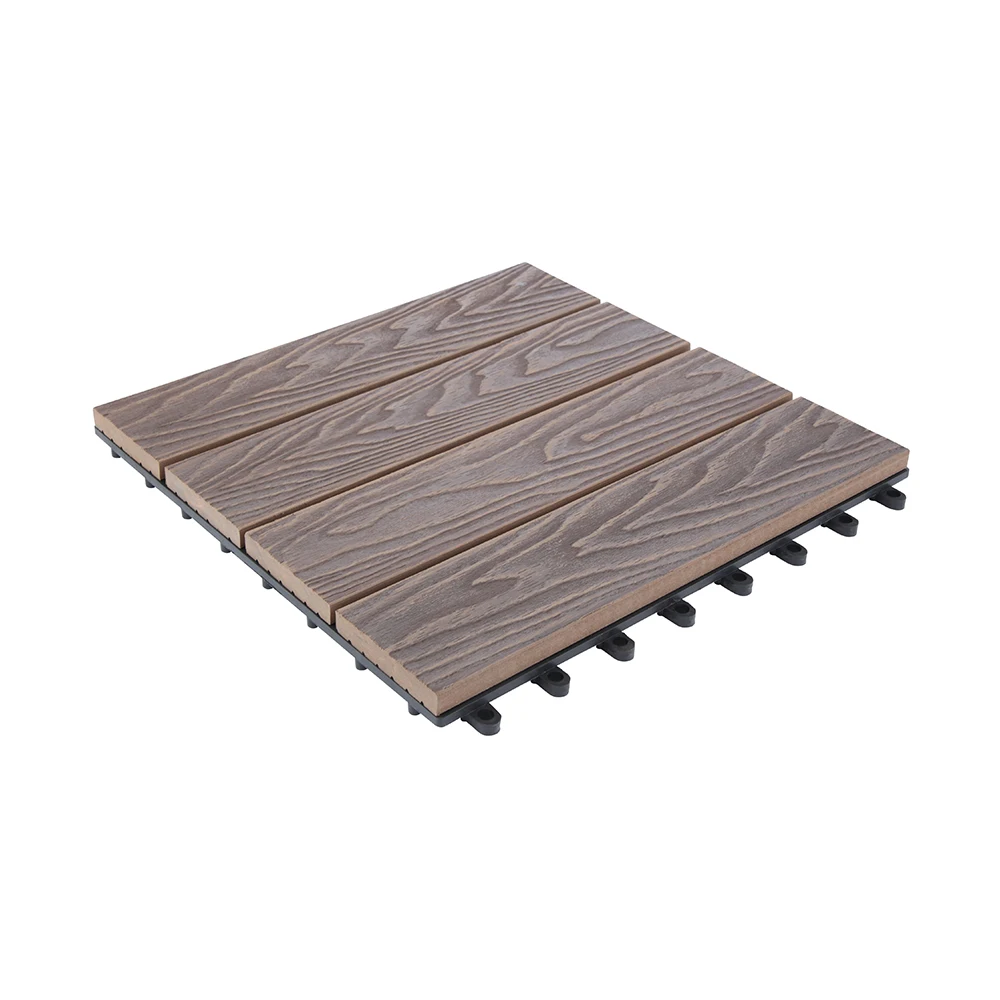 Plastic Composite Eco Recycle Decking Backyard Tile Ezflex