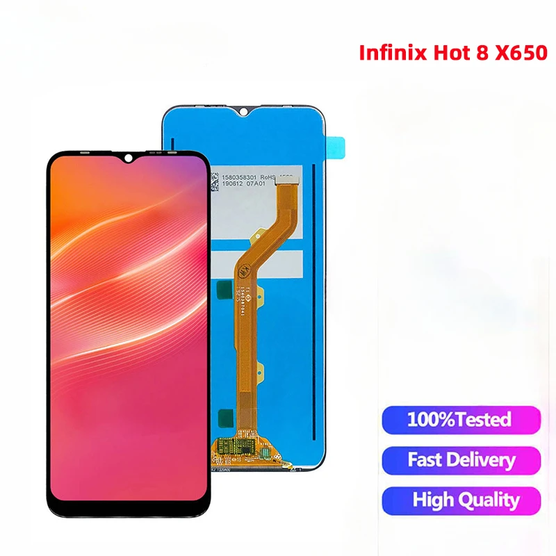 LCD Touch Screen for Infinix Hot 8 X650 and Digitizer Assembly LCD Display for Infinix Hot 8 X650 X650B X650C
