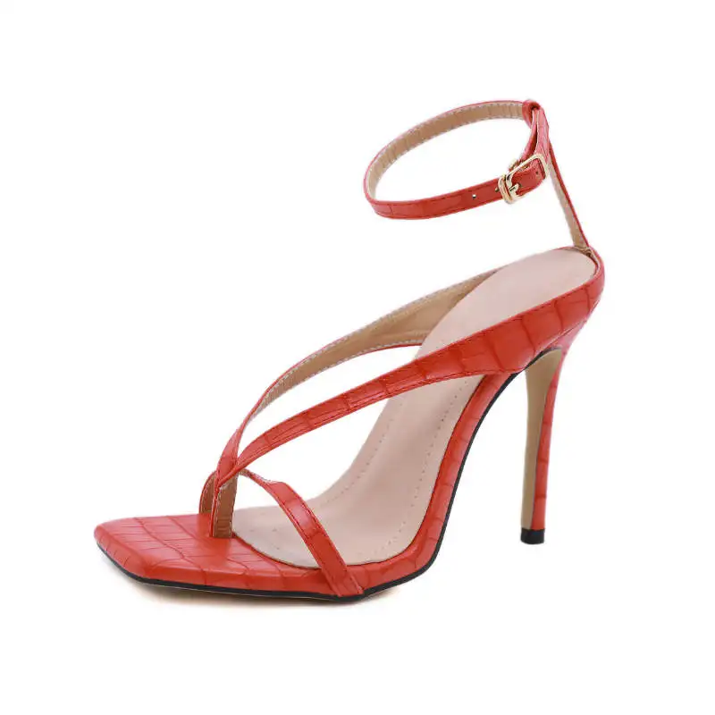 square toe red heels