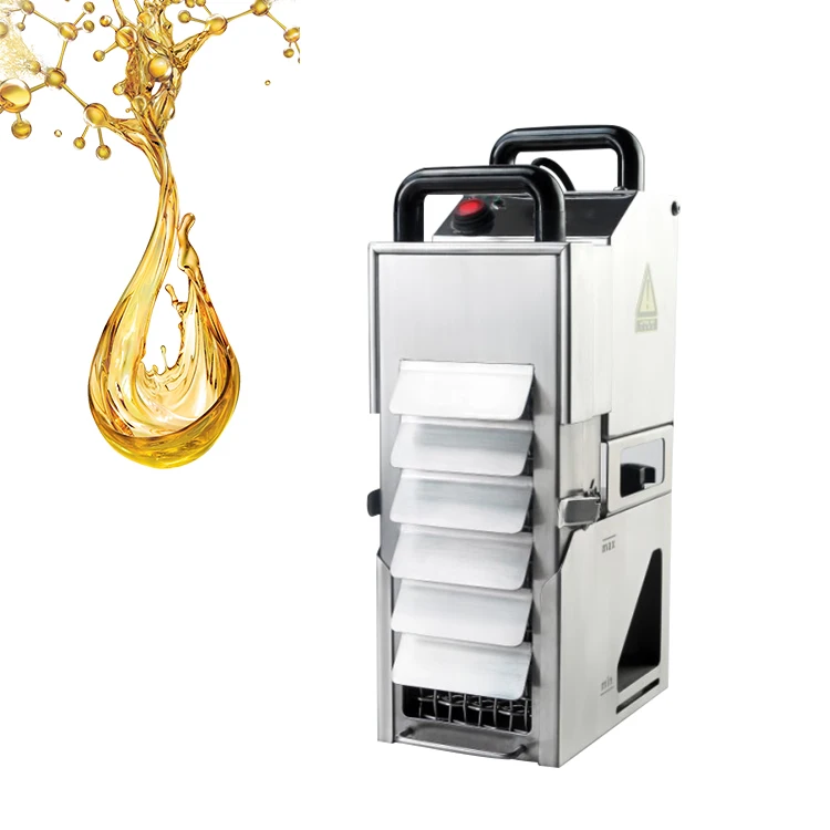 Stainless steel deep fryer cooking oil filter machine 200w power