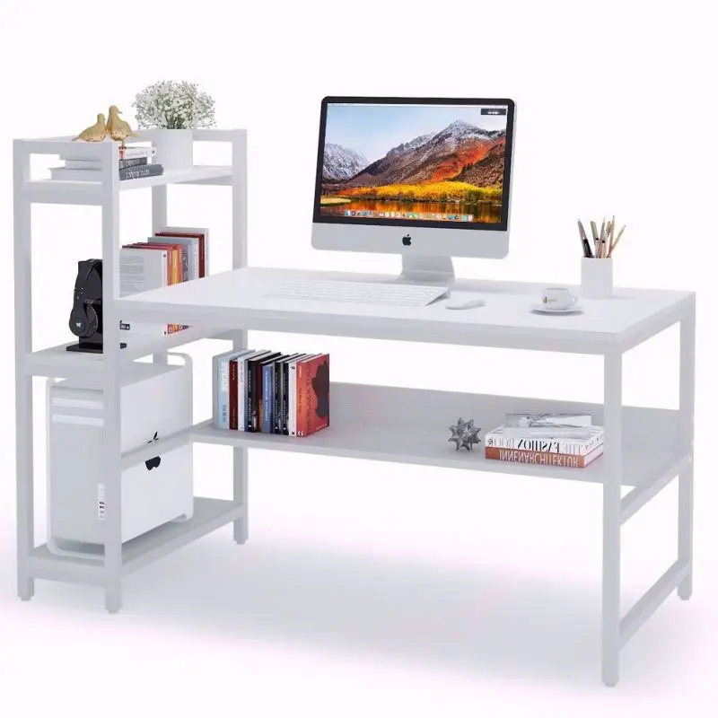 white modern gaming desk