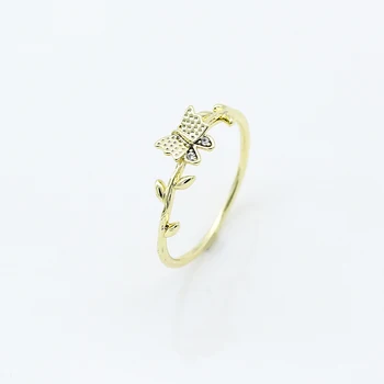 2022 xuping Anillos Exquisite 14K Gold Plated High Quality Rhinestone Ring Hollow diamond gold jewelry