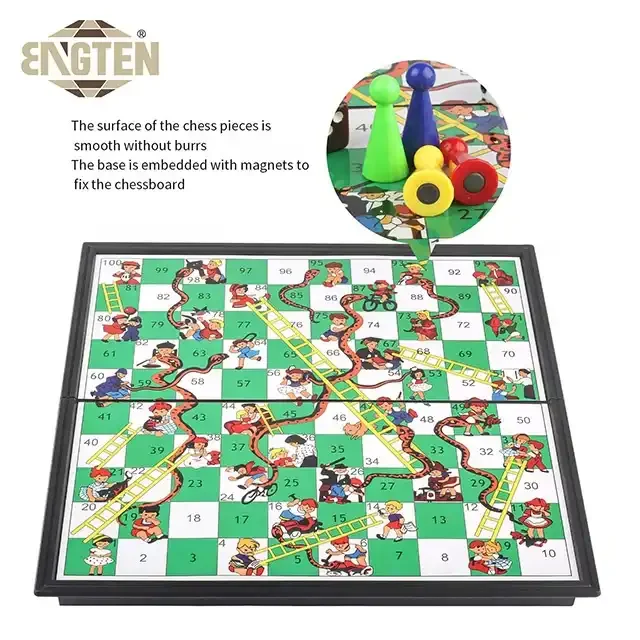 Детские развивающие игрушки магнетизм большая коробка змеи и лестницы шахматы развлекательные игры шахматы настольные игры для ребенка