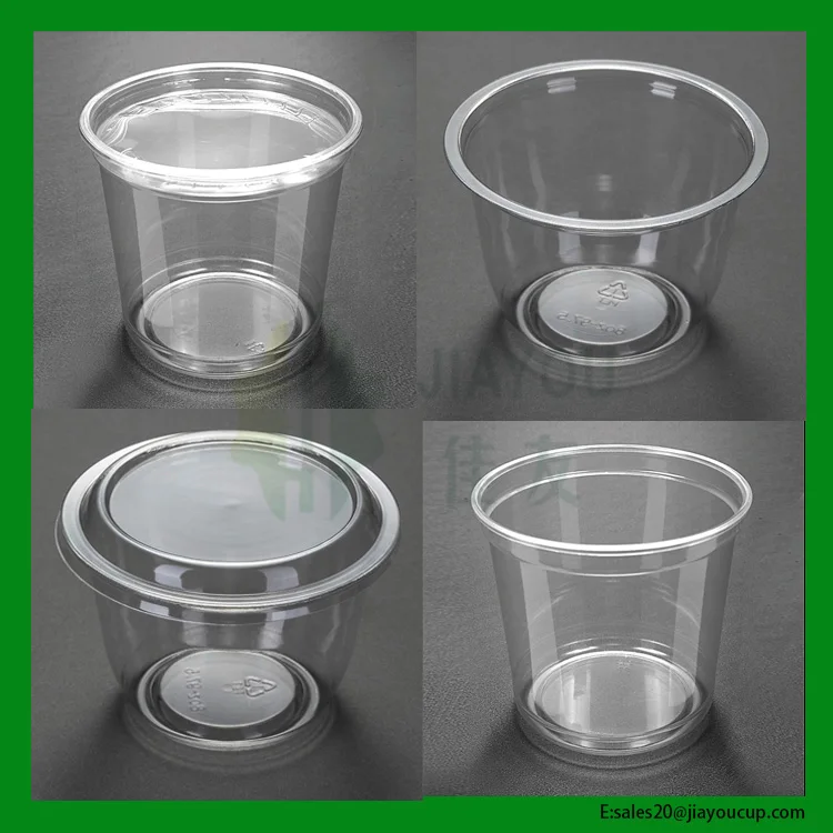 Food Packaging Disposable 16oz Clear Pet Deli Cup With Vented Lids