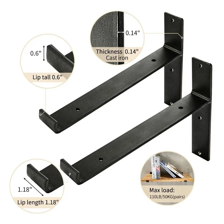 Factory Custom Heavy Duty Hidden Pipe Triangle Metal Bracket for 45 ...