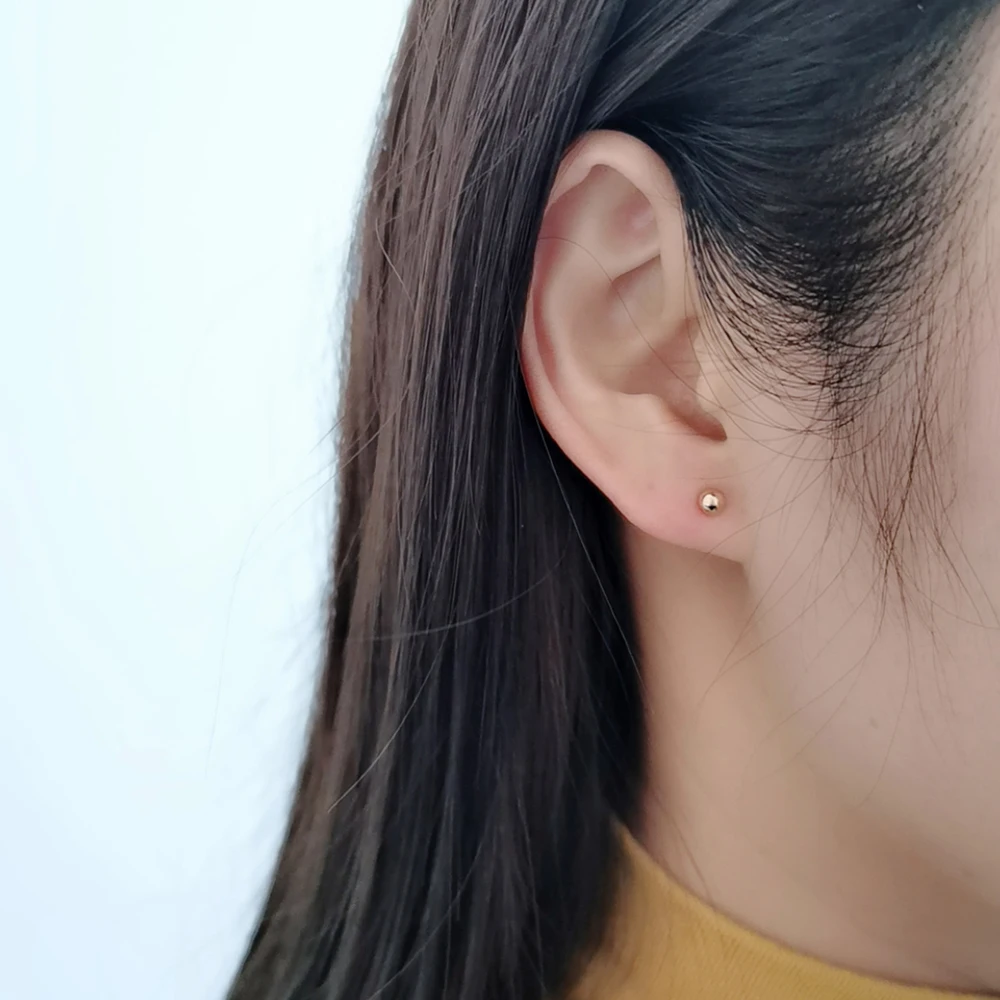 批发时尚女性耳钉18k金圆球型耳环实心珠饰耳环 Buy 设计师耳环金圈耳环黄金耳环彩色耳环大耳环钻石耳环 水钻耳环竹子耳坠时尚耳环首饰银耳钉s925银 镀金耳钉波西米亚耳环时尚耳环趋势合金耳环钻石耳钉