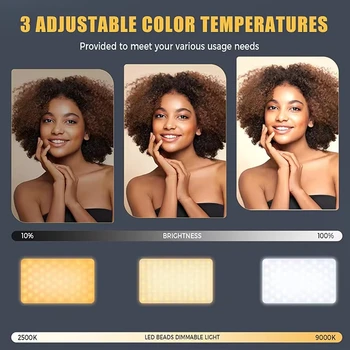 Rechargeable Portable LED Phone Light with Magnetic Selfie Fill Holder for Photos Videos Mobile Phone Accessories   ST-120B product image