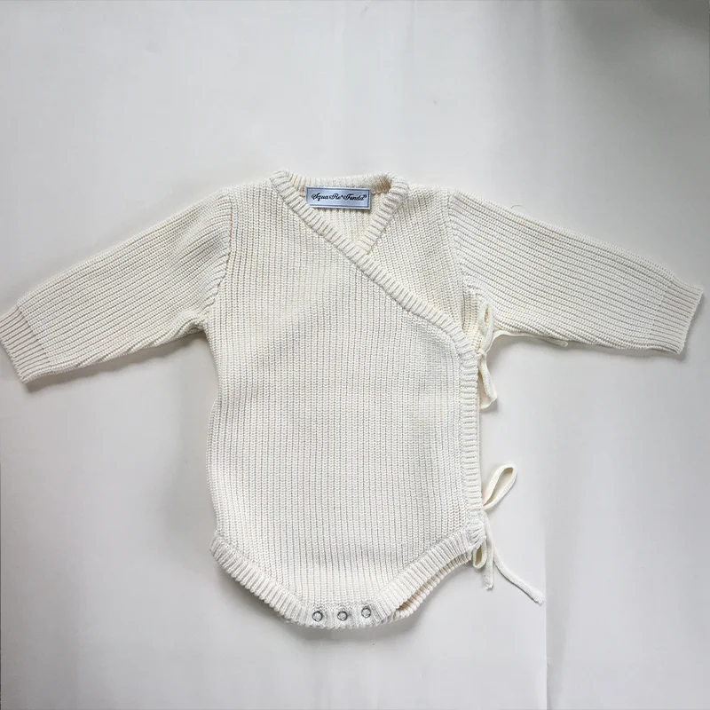 Factory OEM Spring Summer Cute Newborn Baby Knitted Romper Bodysuit Outfits Suitable.