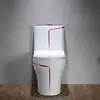 White and muticolor line